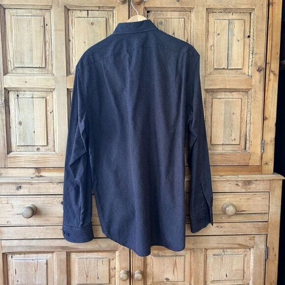 Tommy Bahama Medium Island Soft Brown Paisley Button Front Shirt - Picture 4 of 7